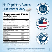 PhenAprin TX7 Supplement Facts panel with third party tested, Made in USA, and GMP certified badges